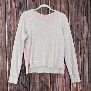 Lululemon Rejuvenate Pullover Sweatshirt Side Zip Heather Gray Top Size 6